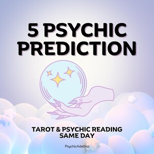 5 zukünftige psychische Voraussagen: Lesen am selben Tag hellsichtige Zukunftslesung - zukünftige psychische Voraussagen, Tarot-Lesung, psychische Lesung