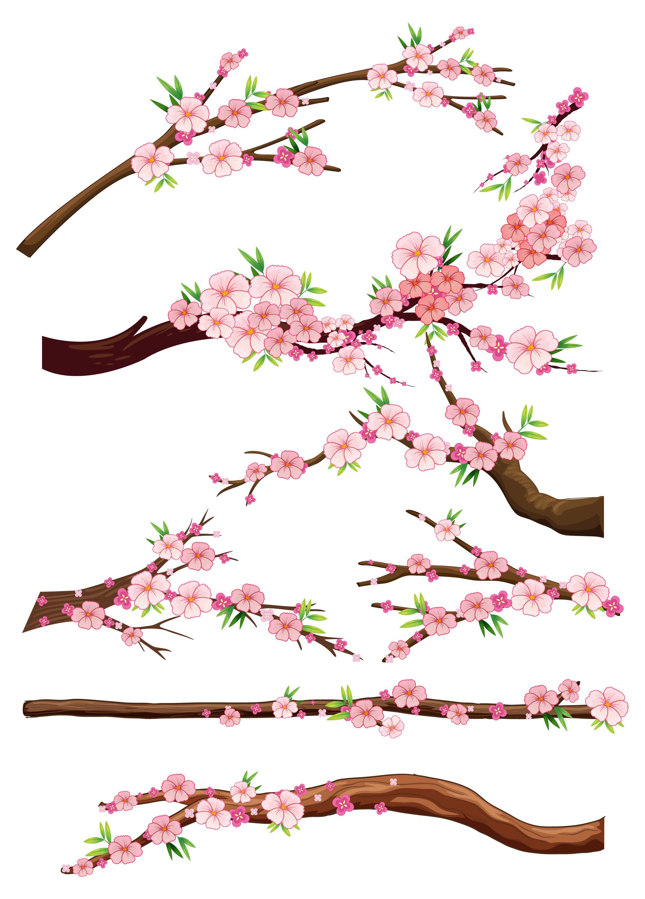 Pink Bloom Design Pink Blossom Floral Vector Design, Holiday Theme (JPG, EPS) - Etsy