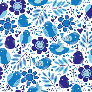 Fundo vetorial sem costura, padrão floral, papel de parede, imagem de folheto, gráficos vetoriais, modelo de cartão de visita, papel de parede vetorial para site