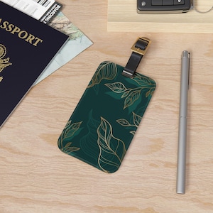 Chic Luxury Luggage Tag, Travel Bag Tag, Suitcase Tag, Kids Bag Tag, Airplane Travel Tag, School Bag Tag, Backpack Tag, Carry-On Tag