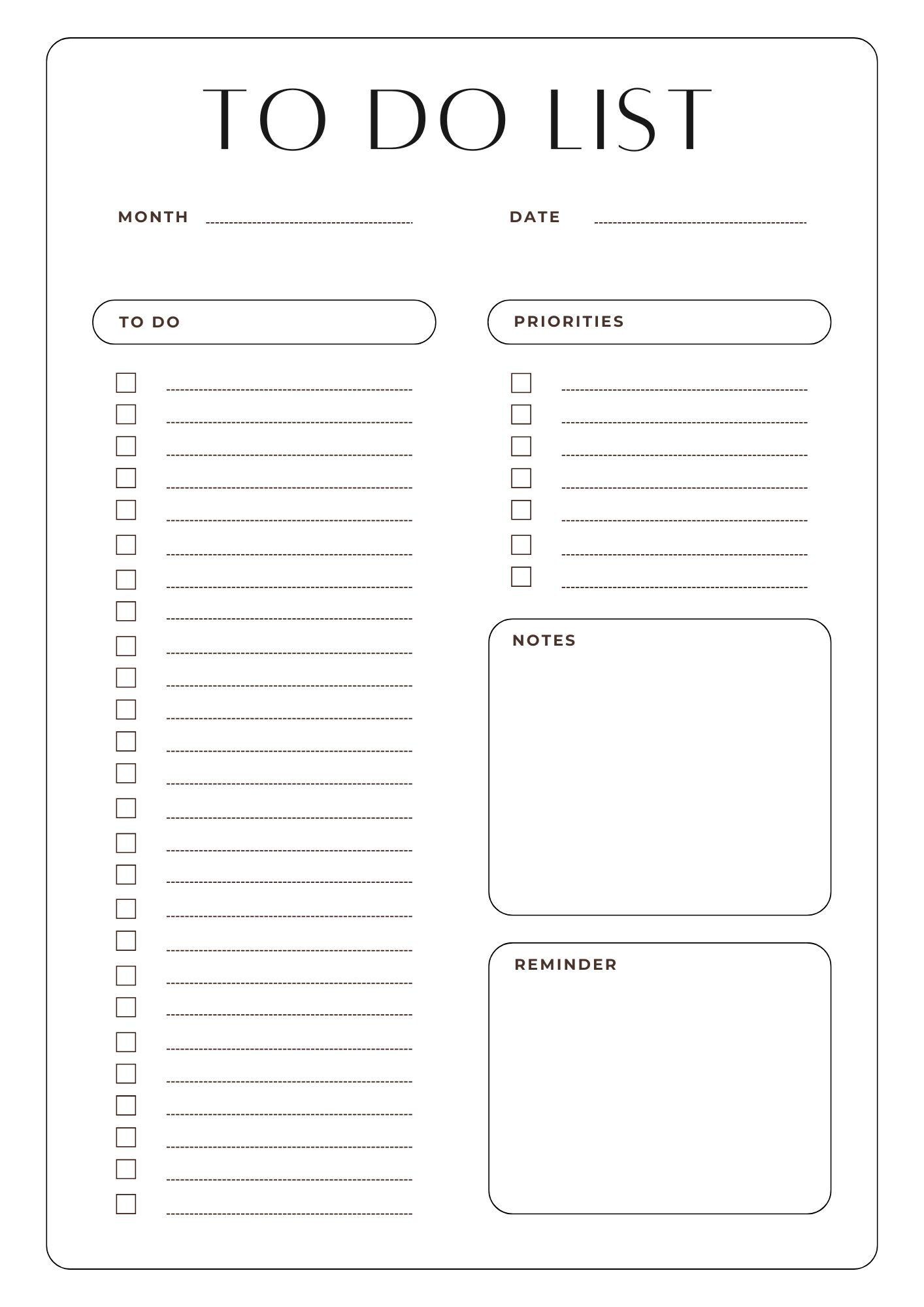 Minimalist Weekly Planner Printable: Floral To-do List (A4 PDF Digital ...