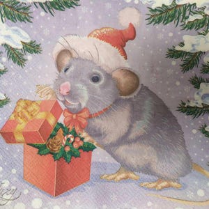 Tovaglioli di carta per decoupage, Tovaglioli con trama di Capodanno, Tovaglioli per Natale, Carta per scrapbooking, Tovaglioli all'ingrosso e in set