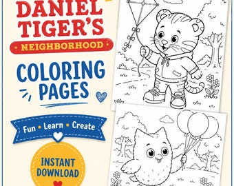 Tiger Daniels coloring book/sheets