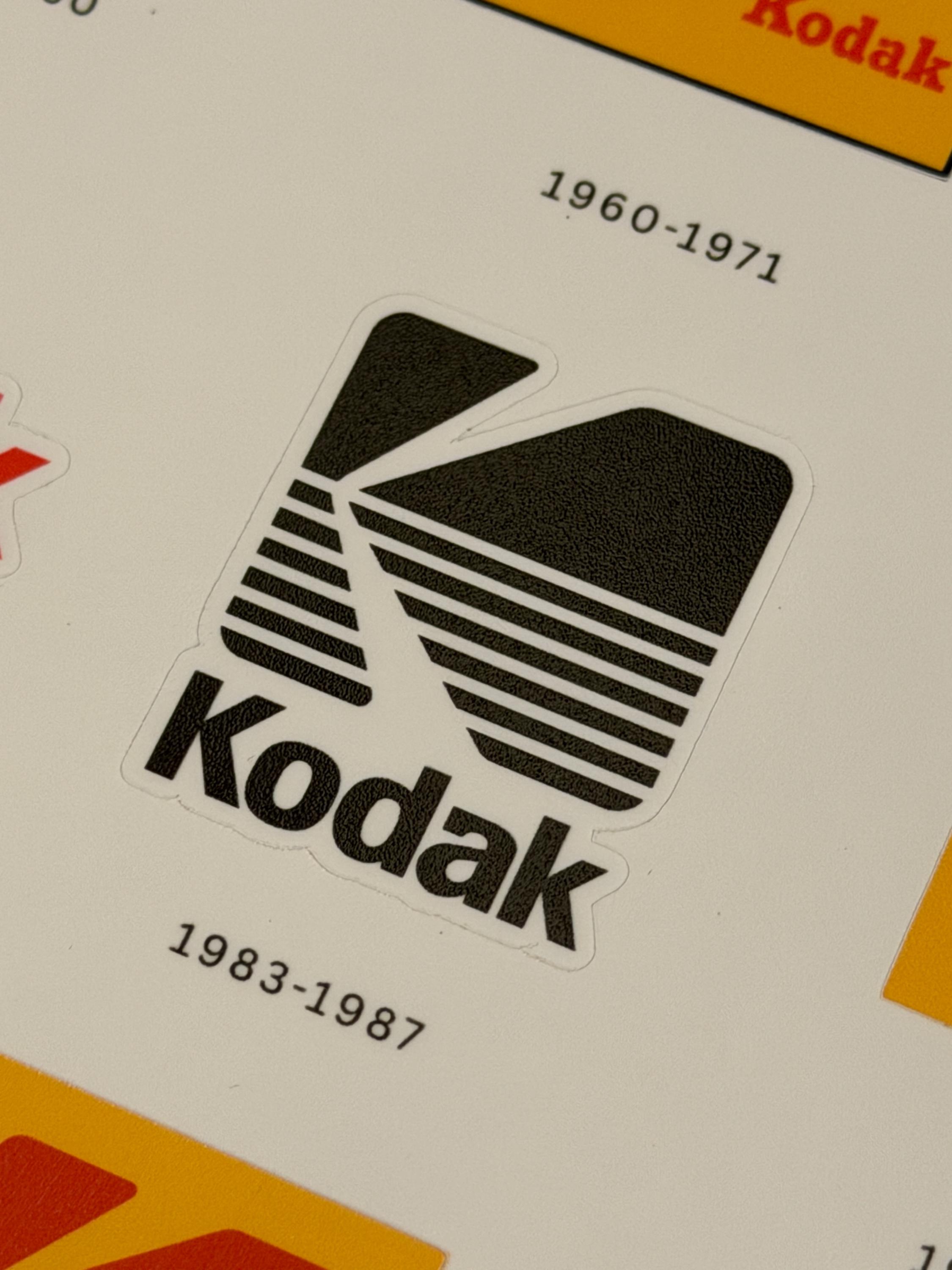 Sticker Koduk Kodak Logo Evolution Sticker Pack - 11 Stickers - Etsy