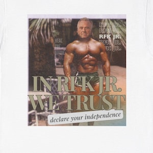 In RFK Jr. We Trust Unisex Heavy Cotton Tee - Declare Your Independence 2024 Election T-Shirt Presidential Campaign