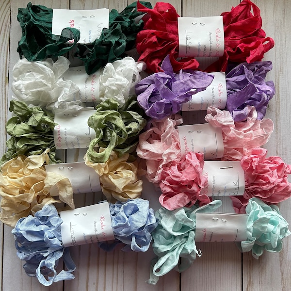 10 Scrunched Crinkled BEST of 2023 colors seam binding ribbon  50 yards scrapbooking card making tag art gift wrap favorite colors in shop