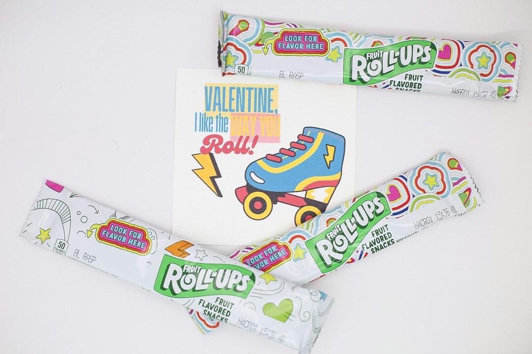 Roller Skates Valentines Gift Tag-i Like the Way You Roll- Favor Tags ...