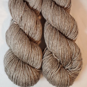 Natural - DK & light worsted weight - Hand Dyed Yarn - Superwash Merino Wool/Silk/Yak blend