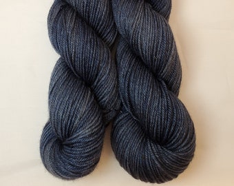 Hand Dyed Yarn - Superwash Merino Wool/Silk/Yak DK & light worsted weight "After Hours"