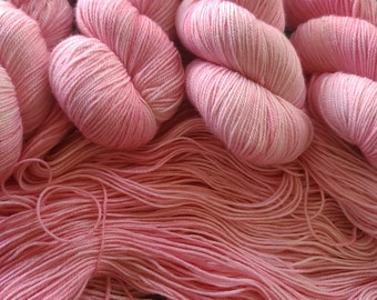 Cotton Candy - Cashmere MCN Sock/Fingering Weight - Hand-Dyed Yarn - 80/10/10 Superwash Merino Wool/Cashmere/Nylon