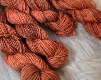 Hand Dyed Mini Skein: Superwash Merino Nylon Sock Yarn, Fingering Weight, 18g