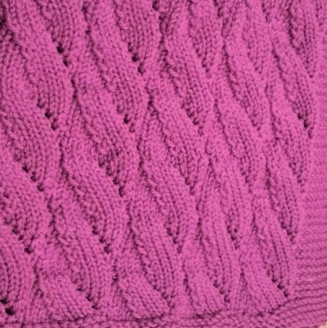 Beginner Baby Blanket Knitting Pattern PDF, Textured Aran Afghan ...