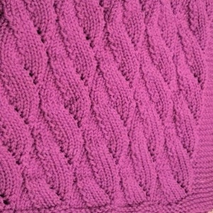 Crescents Baby Blanket - knitting digital download pattern pdf