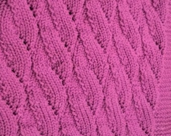 Crescents Baby Blanket - knitting digital download pattern pdf