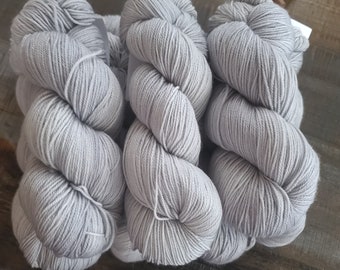 Ash - Cashmere MCN Sock/Fingering Weight - Hand-Dyed Yarn - 80/10/10 Superwash Merino Wool/Cashmere/Nylon