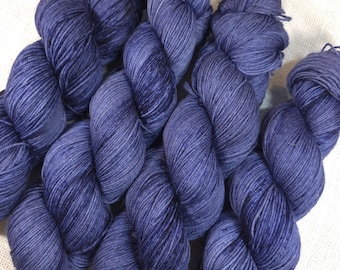 Hand-Dyed Yarn - Darkness | Sock & Fingering Weight Superwash Merino Wool/Nylon