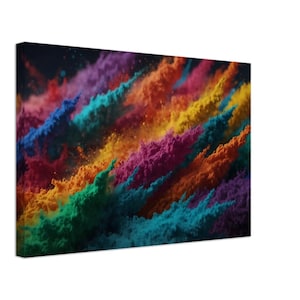 Colorful Abstract Canvas Print: Modern Home Decor Wall Art