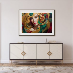 Lebendiges Abstraktes Wandkunst Gerahmtes Gedrucktes Poster Modernes Dekor Wandkunst Druck Innendekoration & Wohndekor