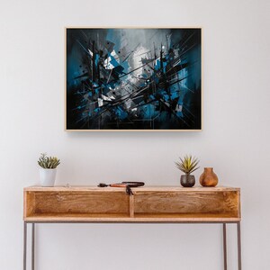 Sharp Abstract Art Print: Modern Geometric Wall Decor (No Frame)