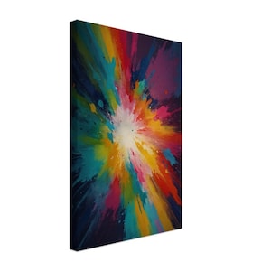 Colorful Abstract Canvas Print: Modern Home Decor Artwork