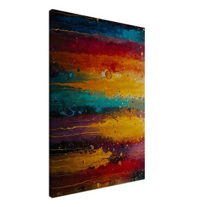 Abstract Canvas Wall Art: Vibrant Colorful Home Decor