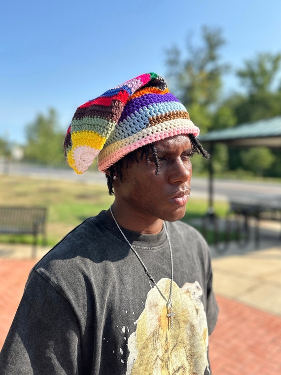 Handmade Unisex Crochet Slouch Beanie, Slouchy Winter Hat - Etsy display picture 1