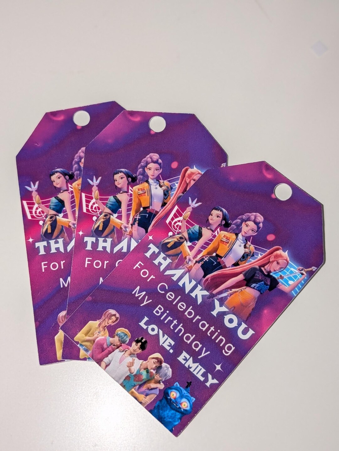Kpop Demon Hunters Party Tags (10 Pack) - Etsy