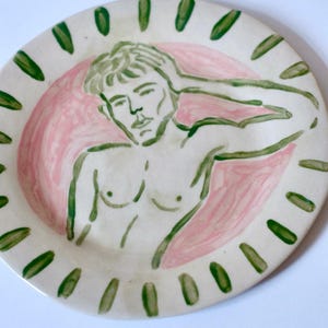 Handmade Ceramic Plate Unique Stoneware Dinner Plate Pottery Serving Dish Rustic Kitchen Decor Modern Tableware Gift for Food Lovers