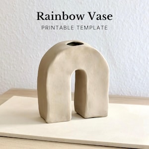 Vase Slab Building Template | Pottery DIY | Ceramic Tools | Handbuilding | Digital PDF