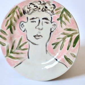 Handmade Ceramic Plate Unique Stoneware Dinner Plate Pottery Serving Dish Rustic Kitchen Decor Modern Tableware Gift for Food Lovers