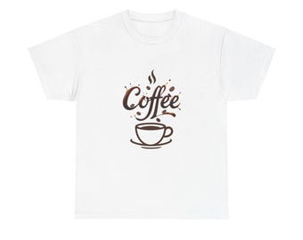 Coffee Lover Splash – Liquid Typography Coffee T-Shirt DesignUnisex