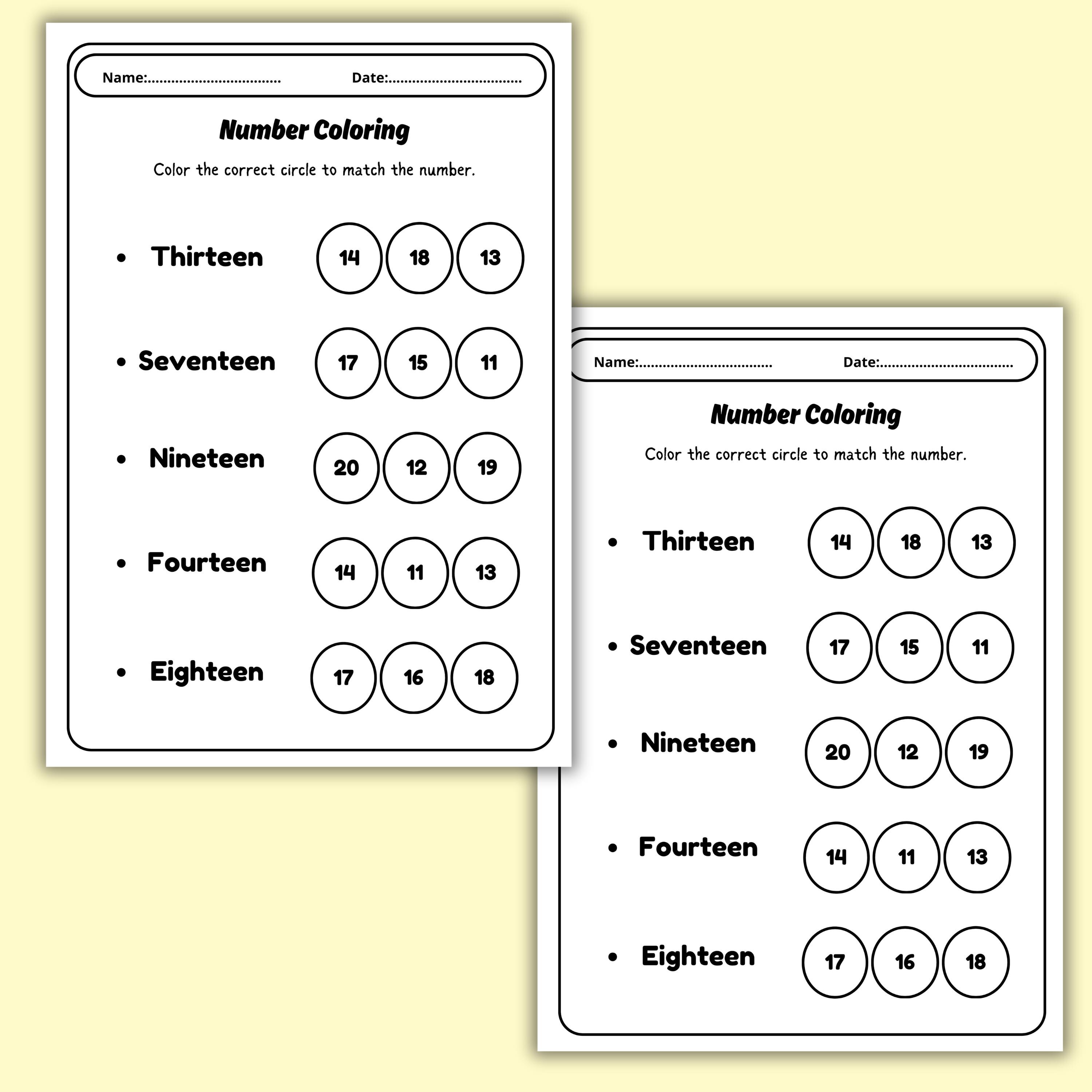 First Grade Math Worksheets: Numbers 1-20, Counting Games (PDF Download ...