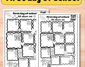 All About Me Printable: Back to School Busy Book (Digital Download)