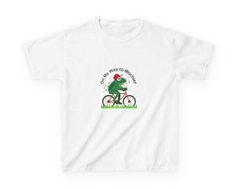 Funny Frog Riding Bicycle T-shirt