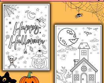 Fun halloween activity, autumn worksheets,prek,k ,1st and 2nd grades, 10 printable sheets.