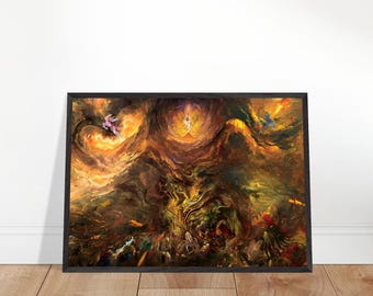 Creation Trio Pokémon Wall Art - Palkia, Giratina, Arceus, Dialga Legendary Print - Perfect Gift for Pokémon Fans & Collectors