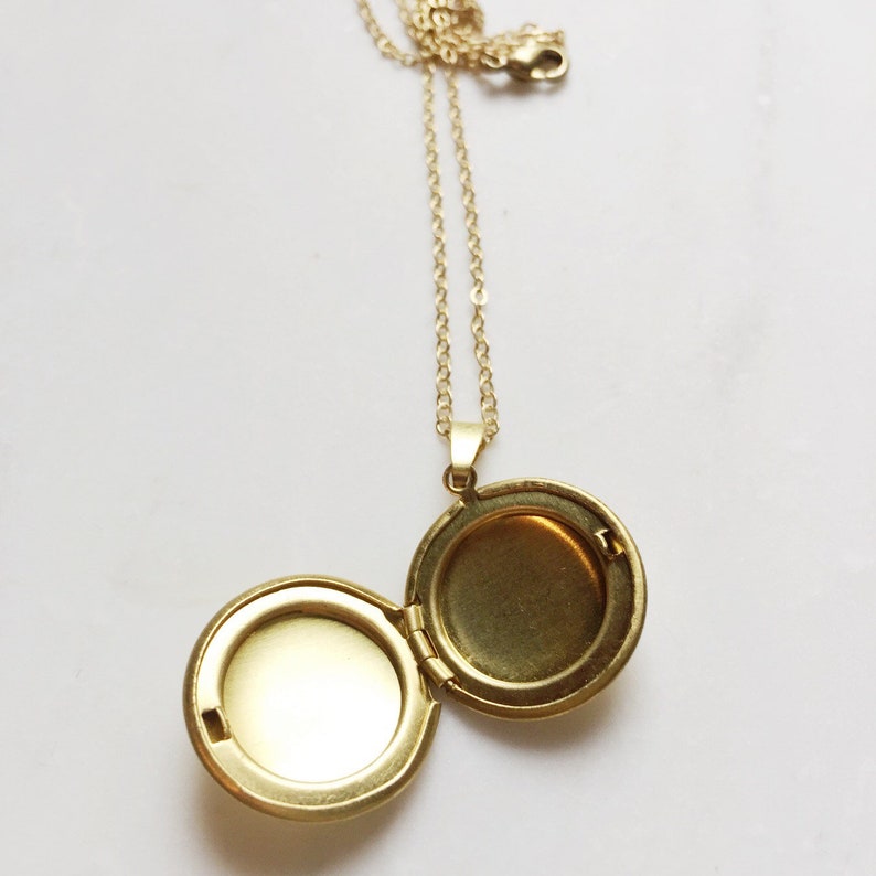 Tiny Locket Small Gold Locket Custom Necklace Small Locket Etsy Canada