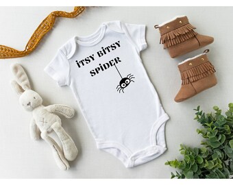 Itsy Bitsy Spider - Baby Bodysuit & Toddler Shirt, Funny Baby Bodysuit, Funny Toddler T-Shirt, Unisex Baby Clothes