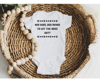 Hangover Inspired: Ready To Let The Dogs Out? - Baby Bodysuit & Toddler Shirt, Funny Baby Bodysuit, Funny Toddler Shirt, Unisex Baby Clothes