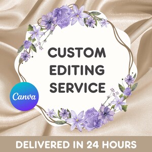 Servicio de edición de plantillas personalizadas | editar mi plantilla | Solicitud de edición para UNA plantilla | listo en 24 horas