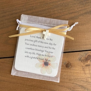 Conjunto de Mini Cartões de Oração de Bolso - NOVA opção de personalização - Aquarela cristã