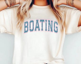 Vintage Boating T-Shirt: Distressed Lake Life Tee, Pantoon Party Shirt