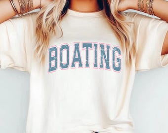 Vintage Boating T-Shirt: Distressed Lake Life Tee, Pantoon Party Shirt