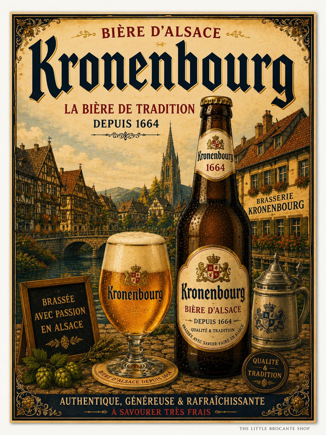 Kronenbourg 1664　クローネンブルグ パブミラー　ヴィンテージ Kronenbourg 1664 クローネンブルグ パブミラー ヴィンテージ 475