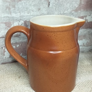 French Glazed Pottery Jug - Vintage Handmade Pitcher - Ideal for Flowers or Decor - Lovely Example from France - Superb Condition