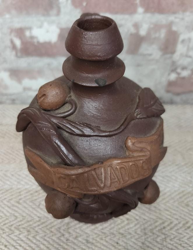 French Vintage Calvados Bottle From the 1930s - Antique Decor