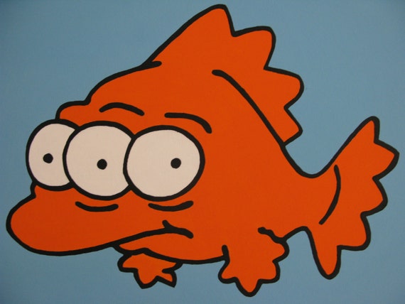 simpsons 3 eyed fish plush