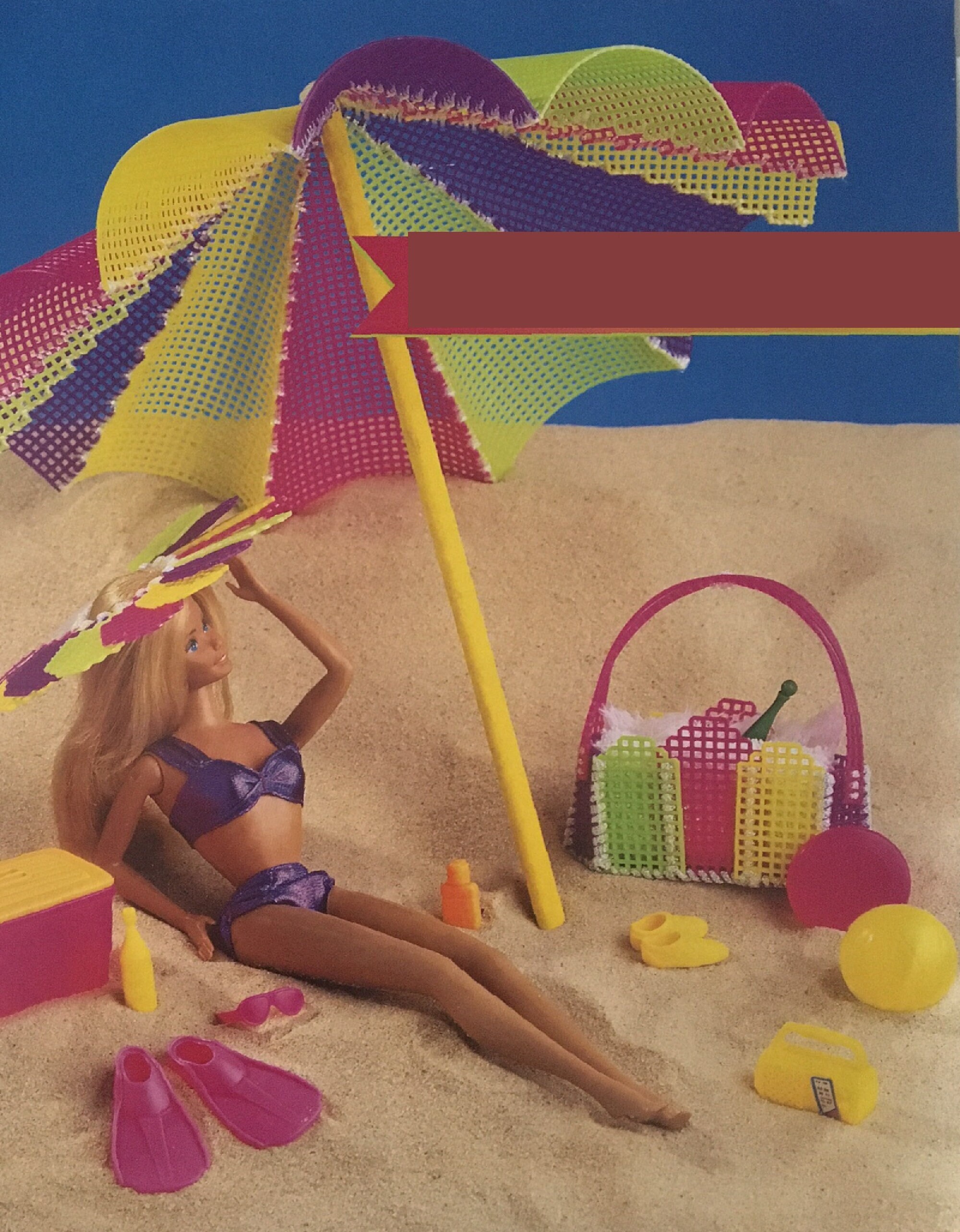 Barbie beach umbrella hotsell