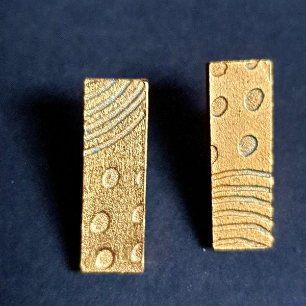 Bracelet Biche De Bère En Métal Argenté – Motif Géométrique, Bon état