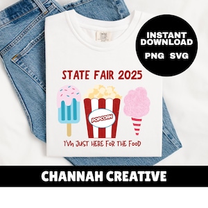State Fair PNG JPEG State Fair Food Clipart Fair Season 4H FFA Ferris Wheel png State Fair Shirt Instant Download Popcorn Cotton Candy